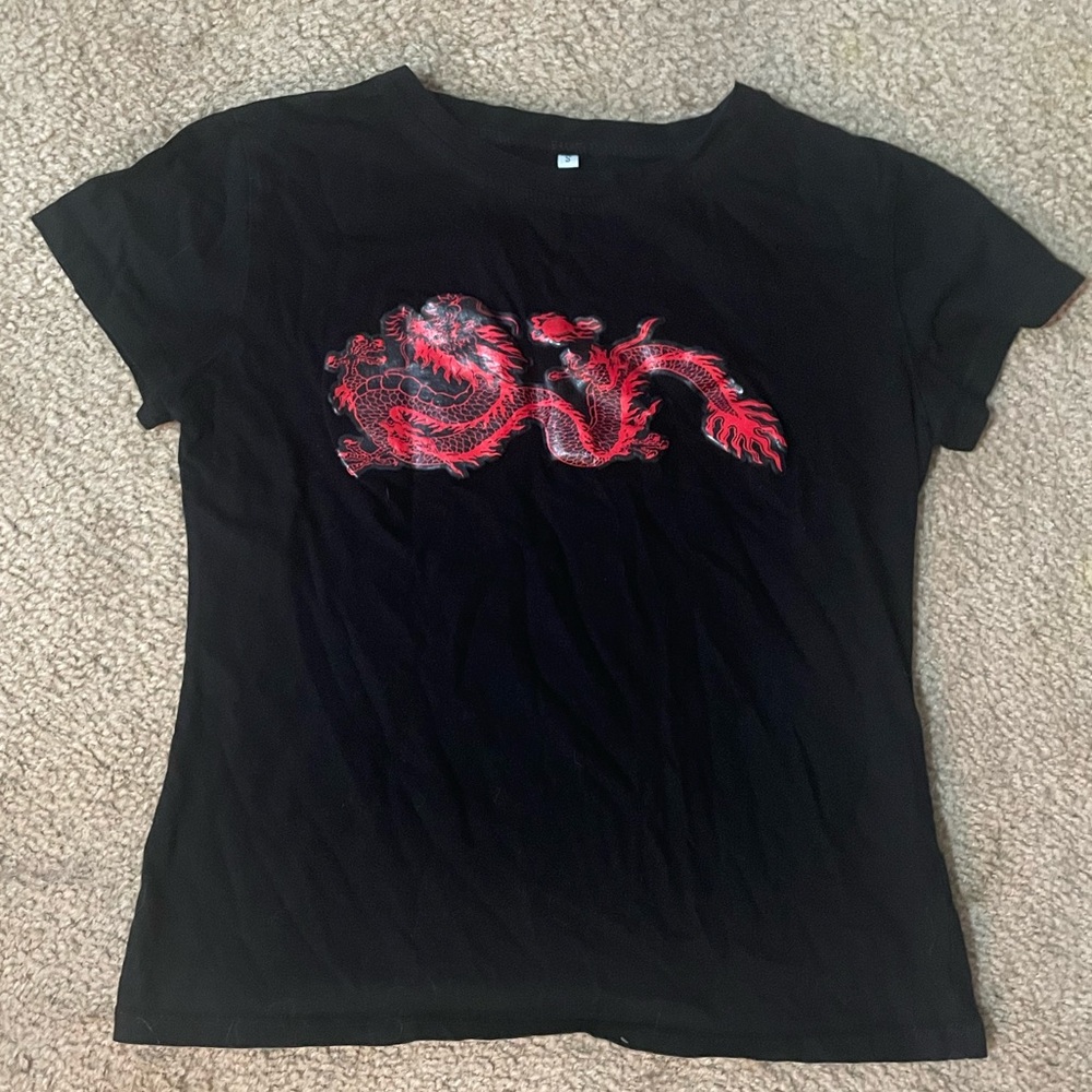 Red Dragon Baby Tee